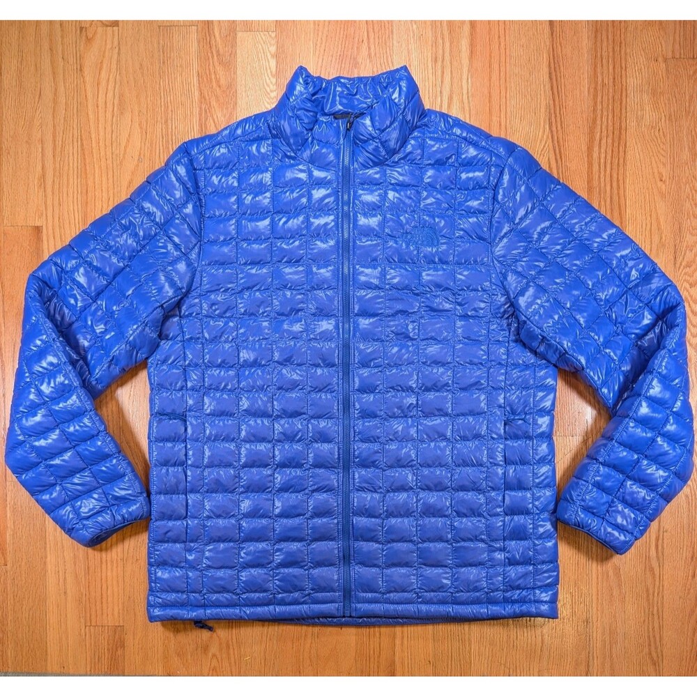 The North Face ThermoBall Eco Jacket Mens XL Blue Puffer Full Zip NF0A3Y3N